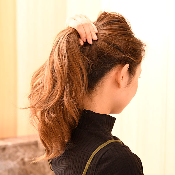 アップヘアアレンジで お出かけ